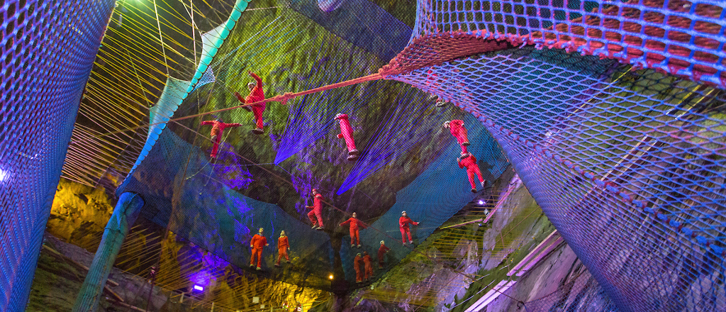 Bounce Below Llechwedd Slate Caverns