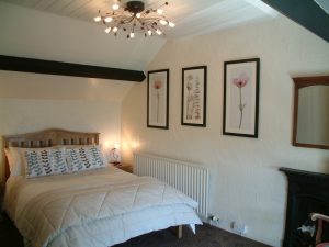 Main bedroom at Gors-lwyd Cottage Llithfaen Llyn Peninsula