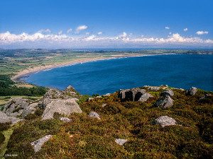 Porth Neigwl beach A view of Porth Neigwl Hells Mouth beach Llyn Peninsula North Wales
