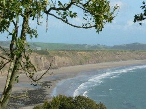 Porth Neigwl A view of Porth Neigwl Hells Mouth beach Llyn Peninsula North Wales