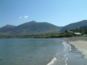 View along the beach at Trefor