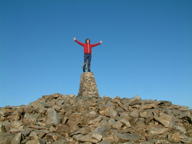 View of the Trig Point on Yr Eifl