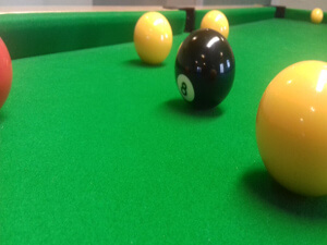 Image of pool table 8 ball