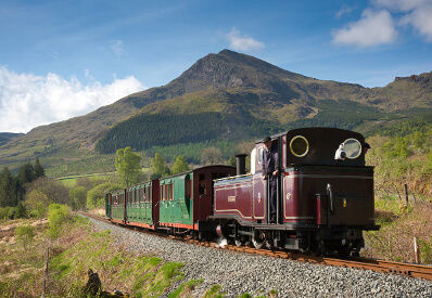 ffestiniog and welsh highland railway on route through snowdonia national park