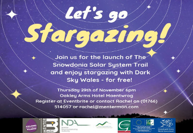 Snowdonia Solar System Trail and Stargazing Evening 29 Nov 2018