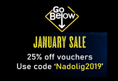 Go Below discount offer for january 2020