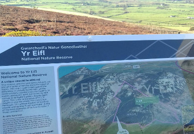 Information Board for Yr Eifl National Nature Reserve