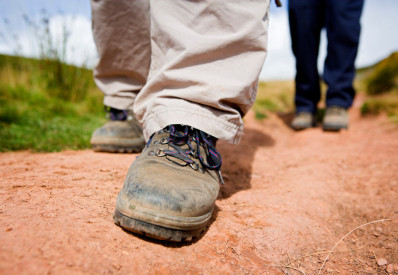 Visit Wales walker's boots llwybrau Wales by trails
